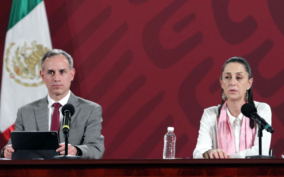 Claudia Sheinbaum junto al Dr. Hugo López-Gatell. (Notimex)