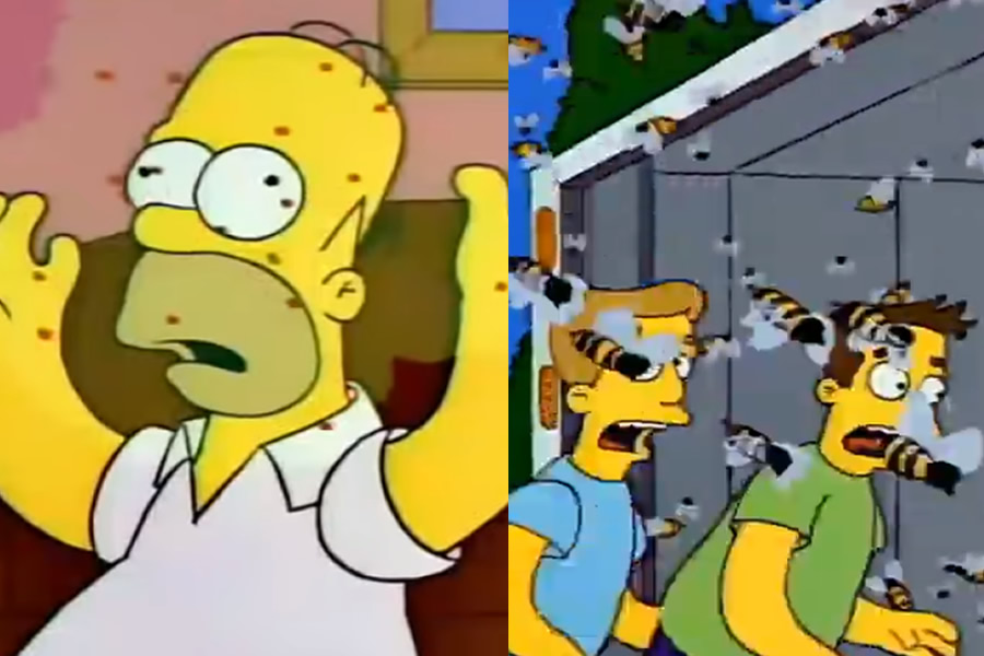Las dos escenas aparecen en el mismo capítulo.