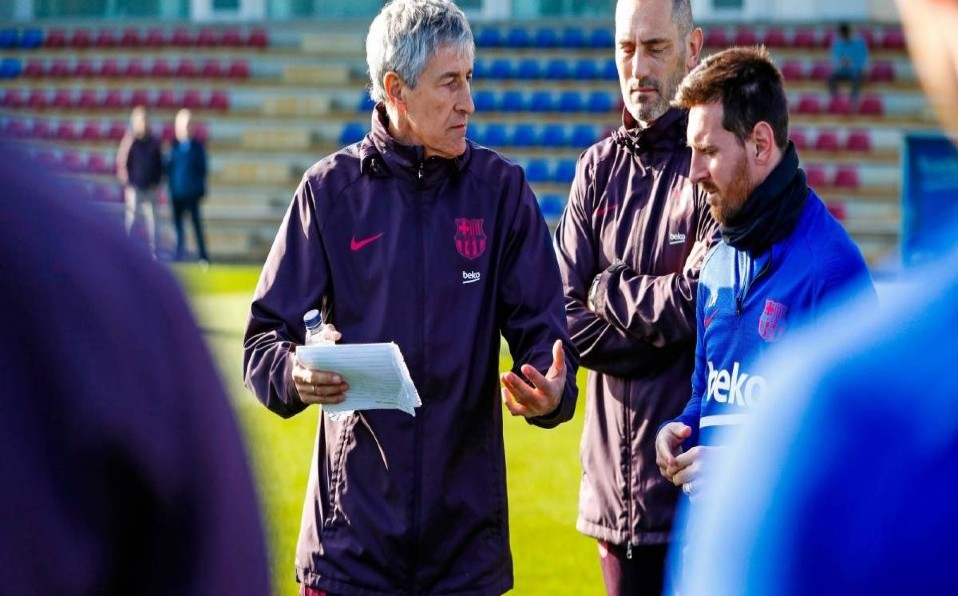 Setién llegó en enero al banquillo culé. (Foto: @FCBarcelona)