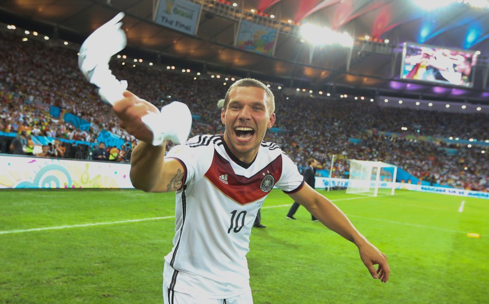 Podolski fue campeón del mundo en Brasil 2014 al vencer a Argentina. (Imago7)