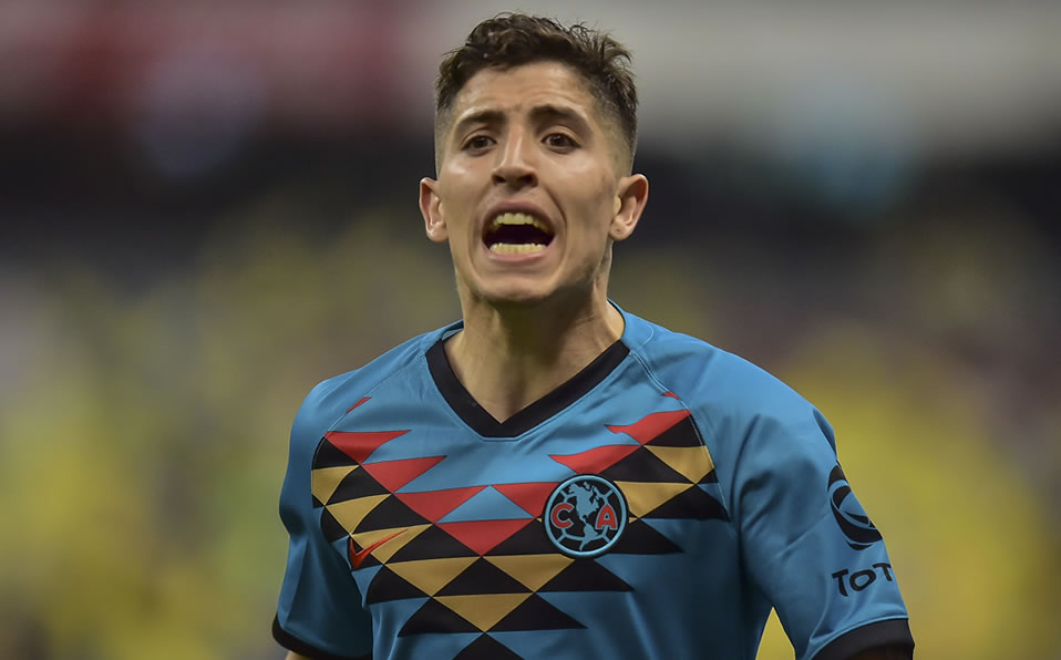 Santiago Cáseres, feliz por pisar el Estadio Azteca (MEXSPORT)