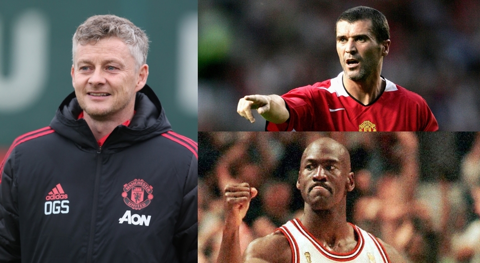 Solskjaer, Roy Keane y Michael Jordan