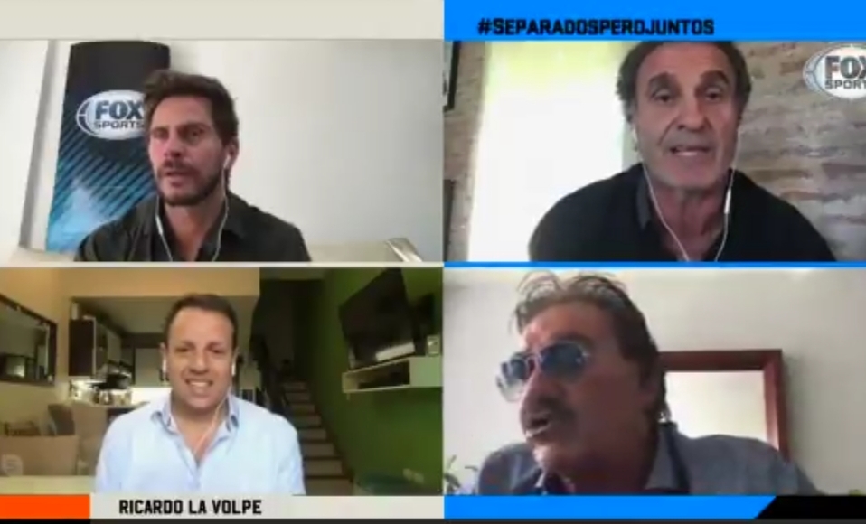 La Volpe y Oscar Ruggeri se calientan en pleno programa de TV en vivo