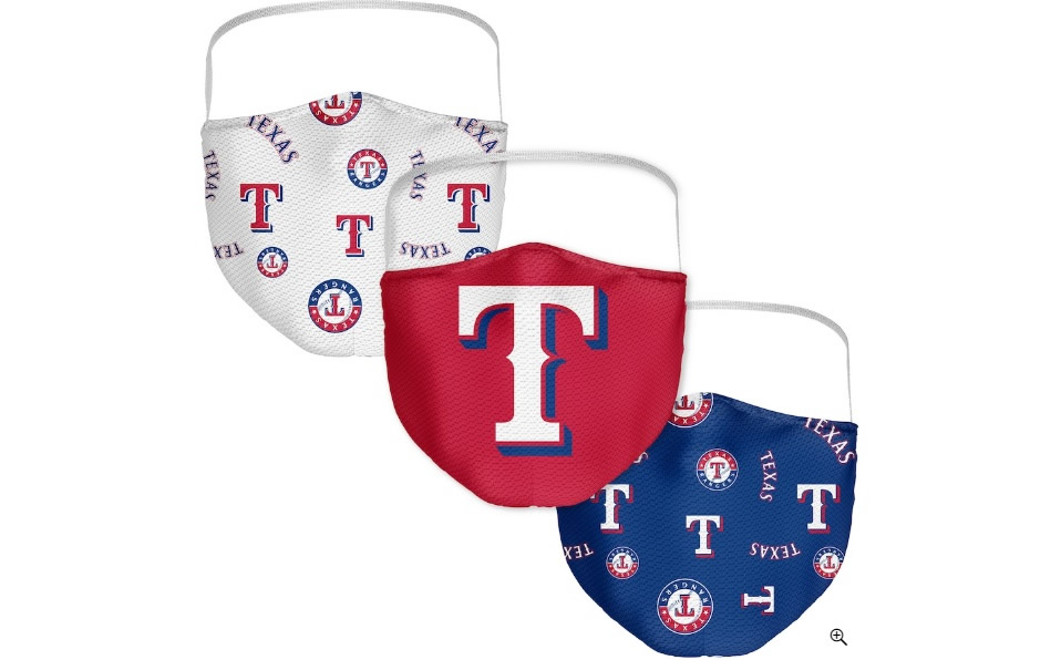 Cubrebocas de los Texas Rangers en MLB Shop