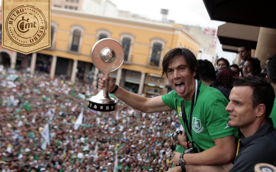 Nacho González celebra el ascenso del León a Primera en 2012. Foto: Imago7