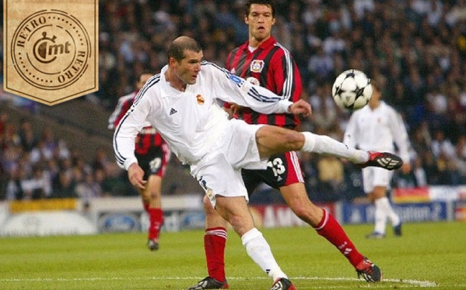 El momento del golazo de volea de Zidane. Foto: EFE