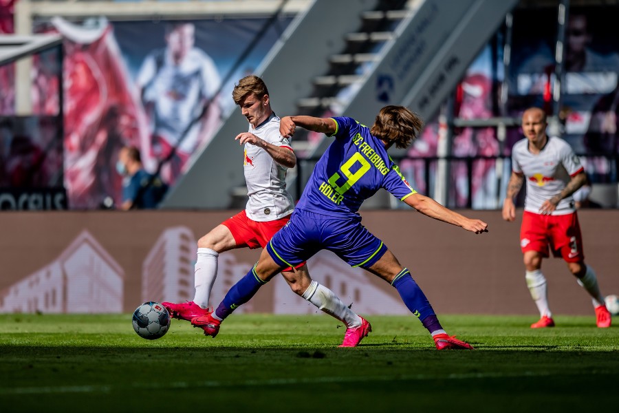 Leipzig comandados por Werner lo intentaron por todos lados, pero no pasaron del empate 1-1. (Bundesliga)