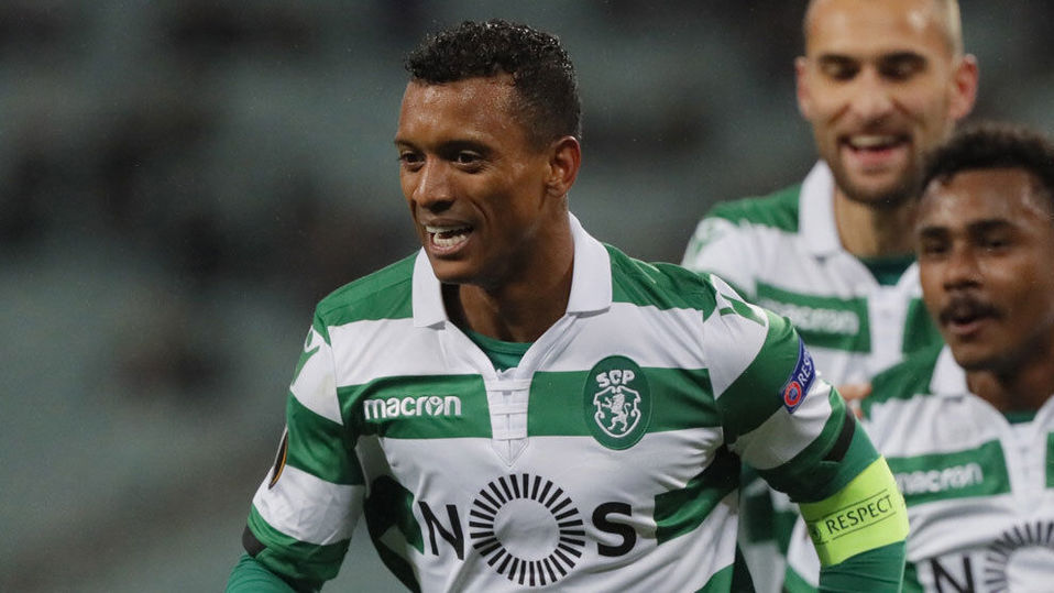 Nani con el Sporting de Portugal. (Twitter)