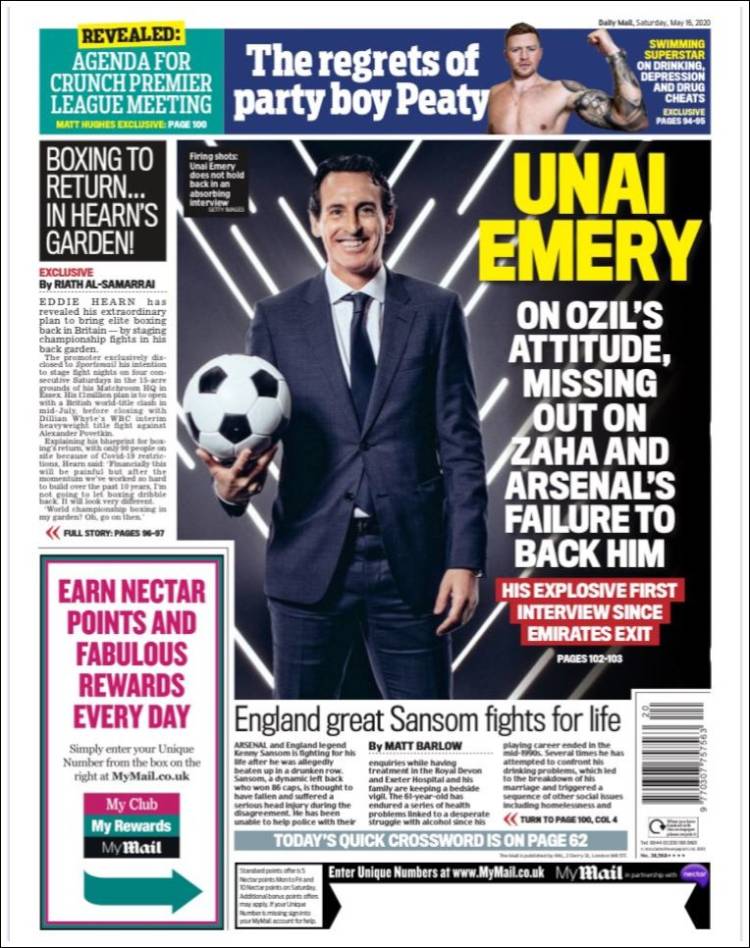 Periódico Daily Mail Sport, Reino Unido