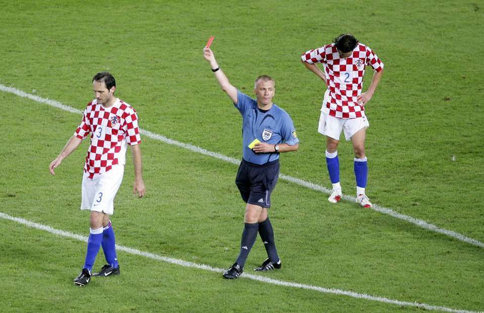 Graham Poll cometió un gran error en el Croacia vs. Australia.