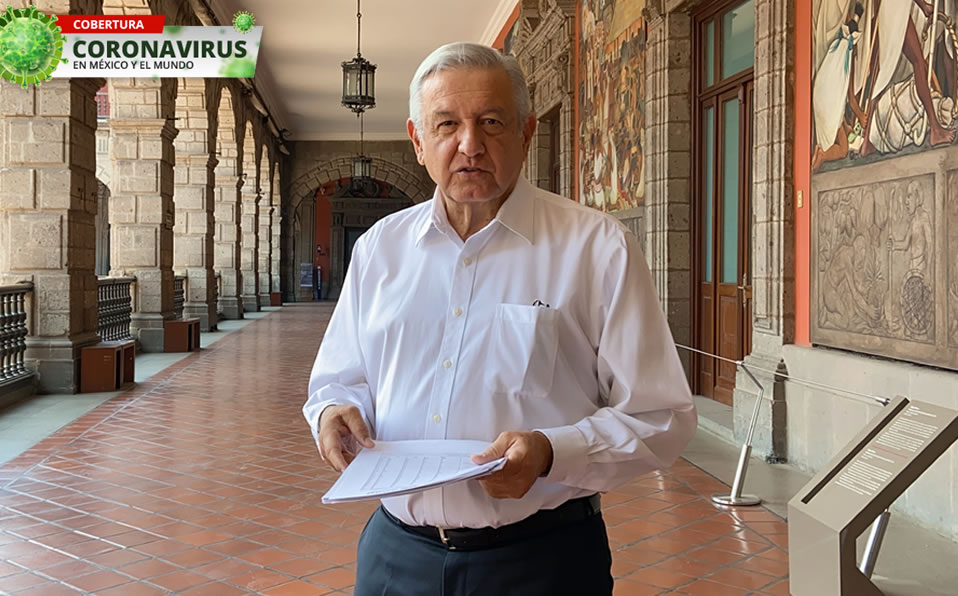 El presidente dio un mensaje desde Palacio Nacional (Captura)