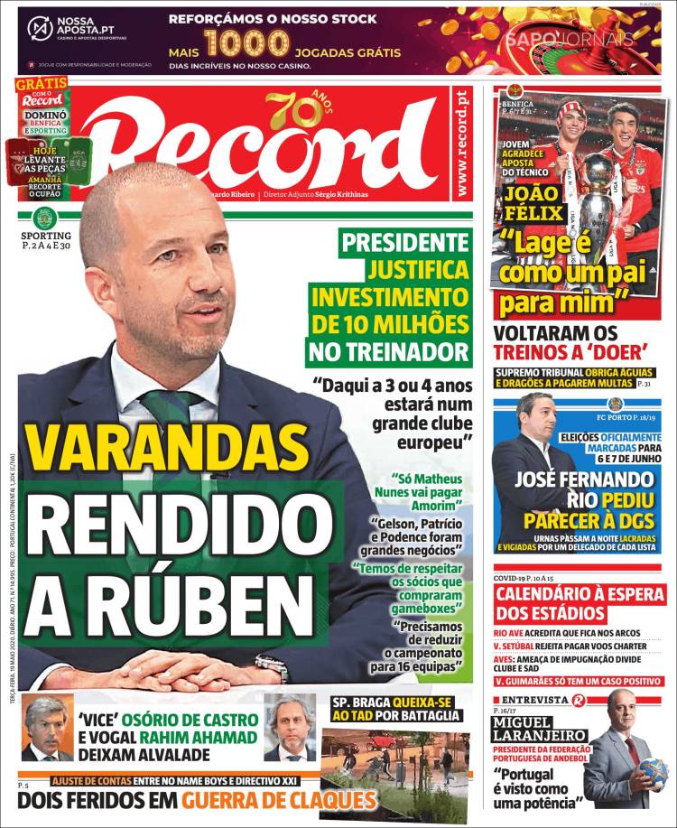 Diario Record, Portugal