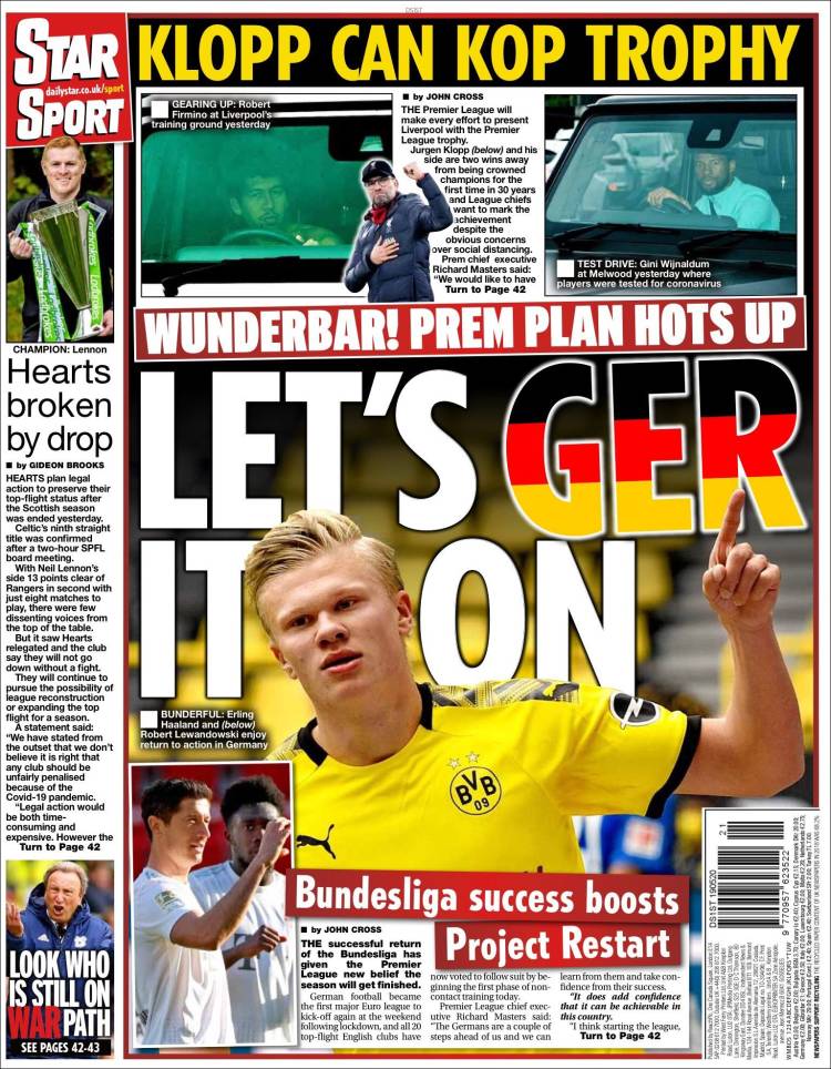 Periódico Star Sport, Reino Unido