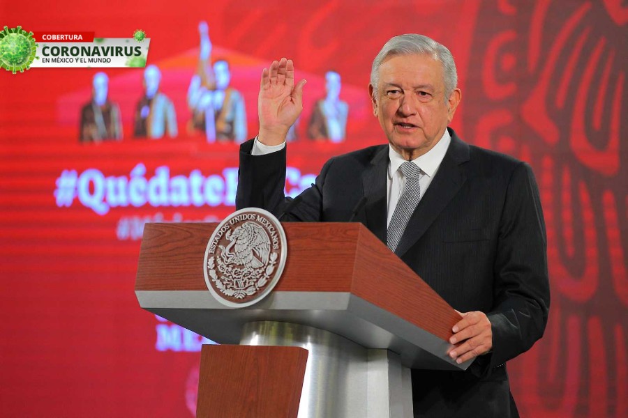 Andrés Manuel López Obrador, en conferencia de prensa.  (Foto: Notimex)