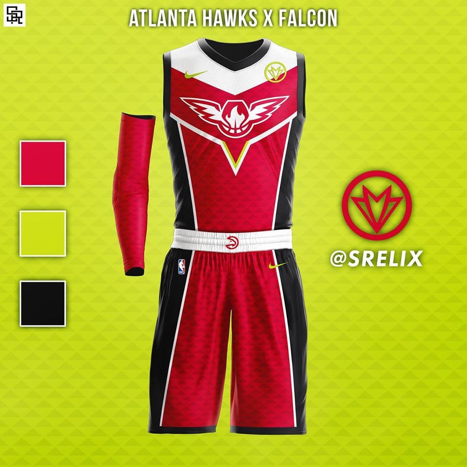 Ni hay que pensarlo, los Atlanta Hawks vestidos de Falcon.