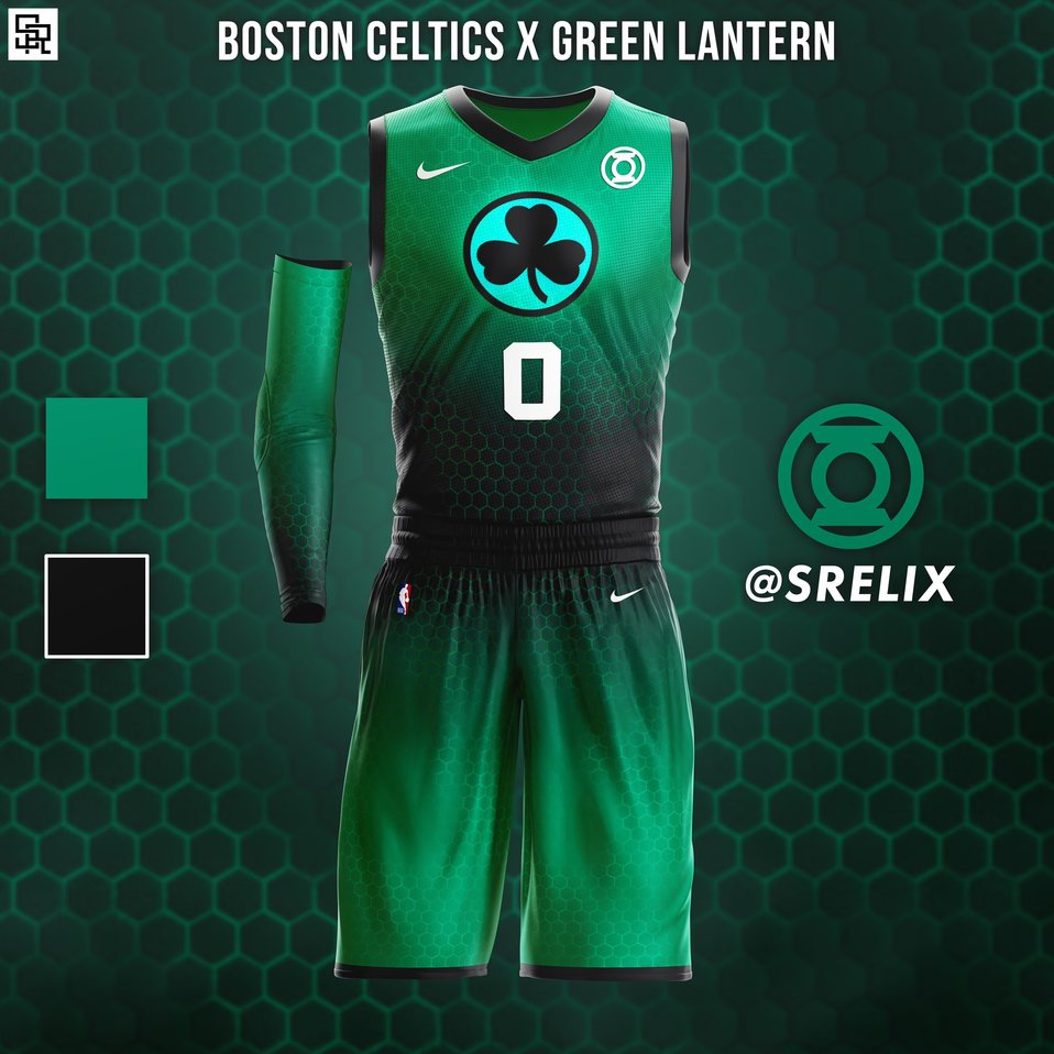 Linterna Verde no podía ser para otro equipo que los Celtics, el más ganador de la NBA.