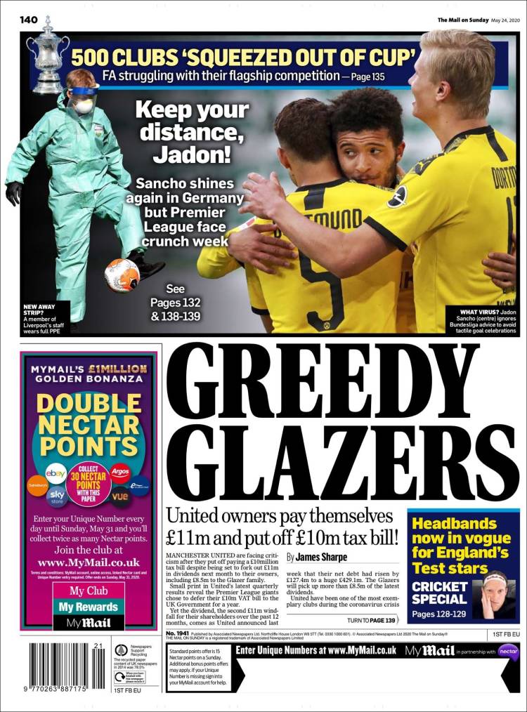 Periódico Daily Mail Sport, Reino Unido