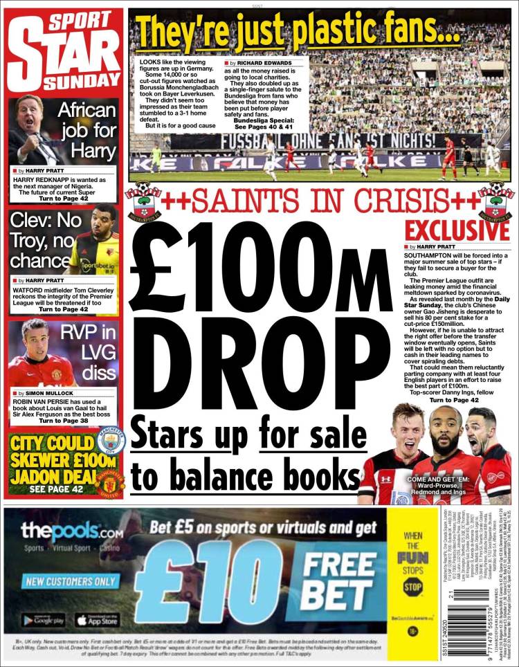 Periódico Star Sport, Reino Unido