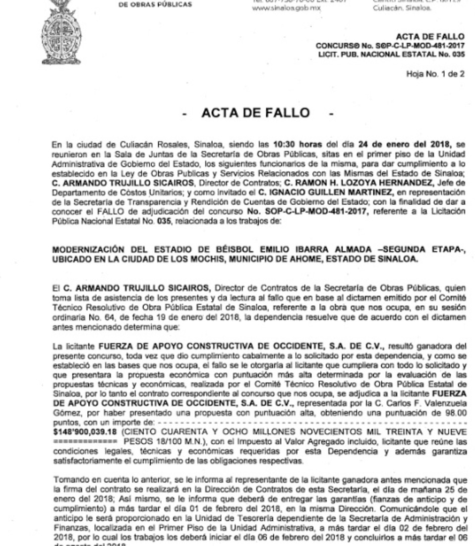Documento estadio Emilio Ibarra.