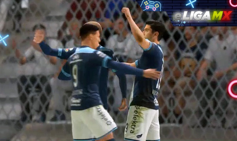 La celebración del equipo poblano. (FIFA20)