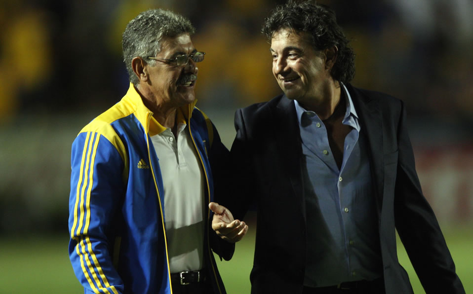 Romano y el Tuca Ferretti en el Volcán. (Imago7)