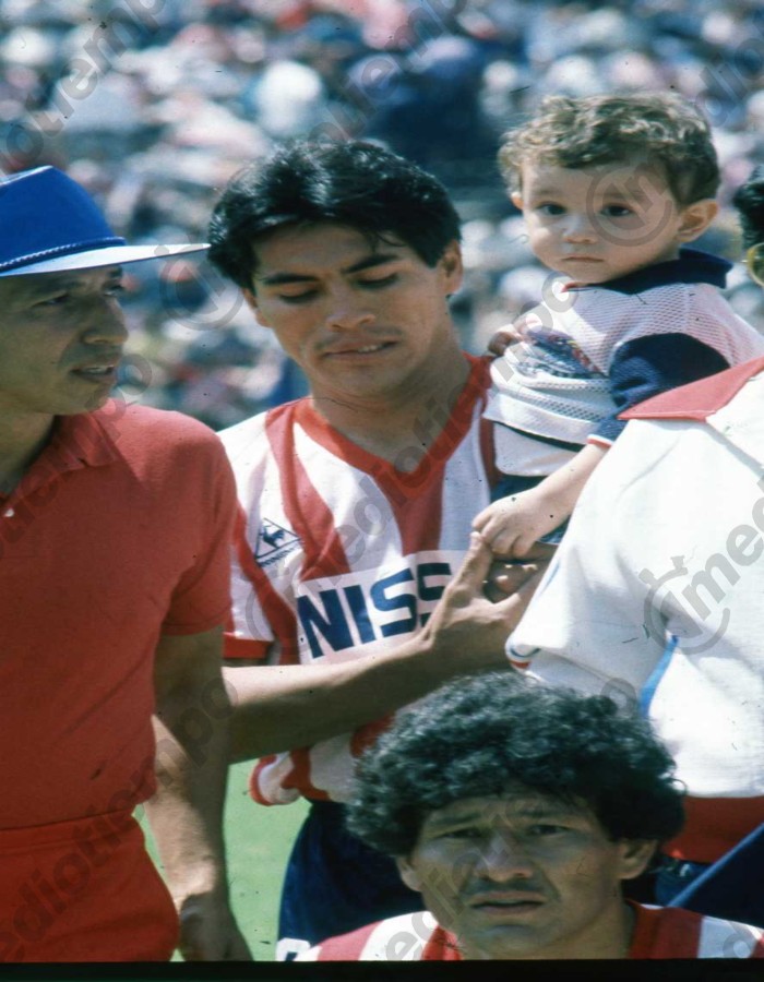 Galindo con su hijo, Benjamín Jr . (Fototeca Milenio)