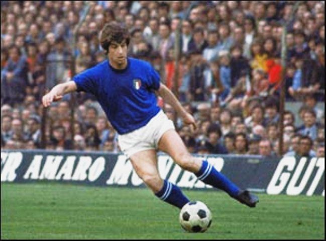 Gianni Rivera: marcó el gol más importante de su carrera en la Semi ante a Alemania; fue el primer italiano en ganar Balón de Oro.