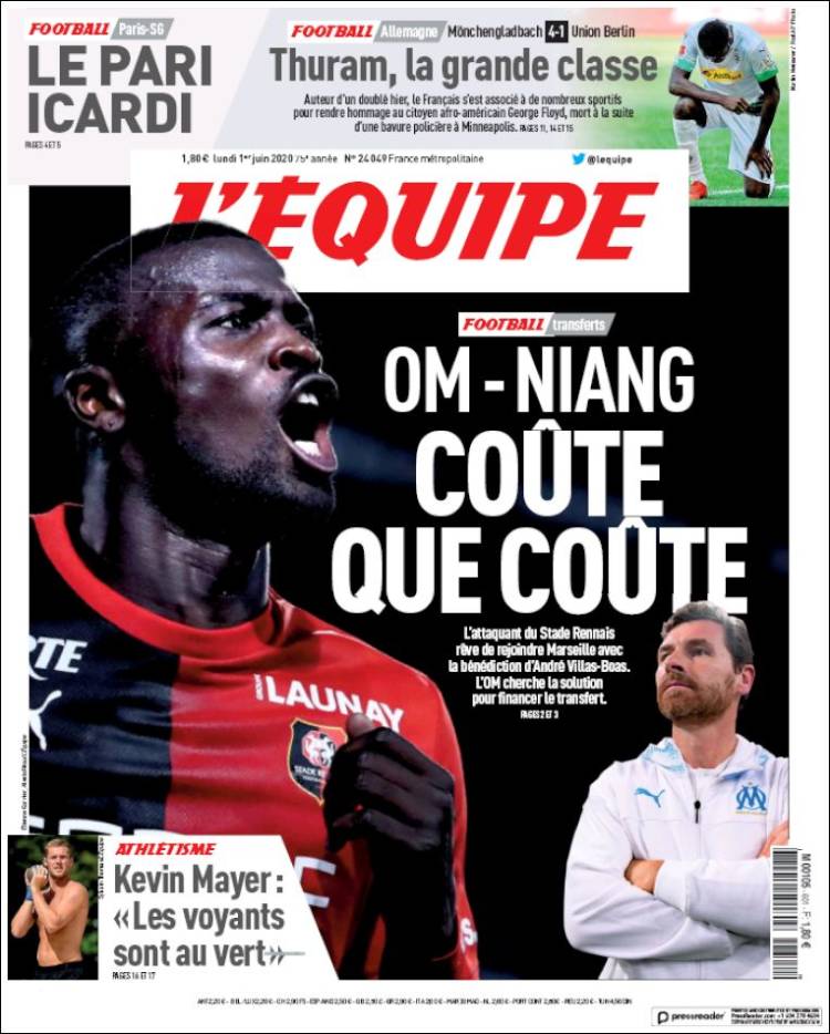Diario L’Equipe, Francia