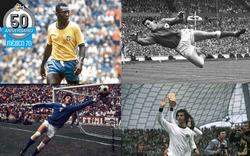 Las grandes figuras y leyendas del futbol del Mundial de México 1970