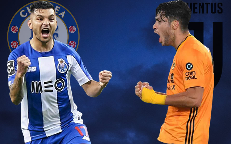 Tecatito y Raúl apuntan a dos grandes de Europa. (Foto: AFP)