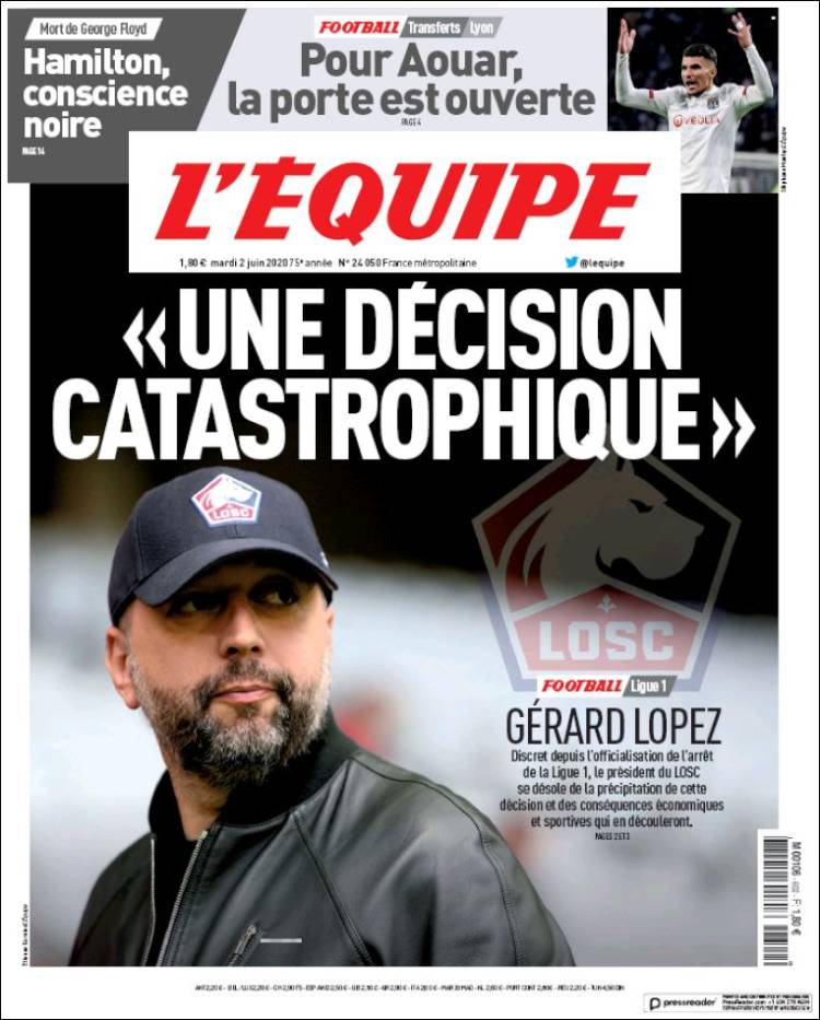 Diario L’Equipe, Francia