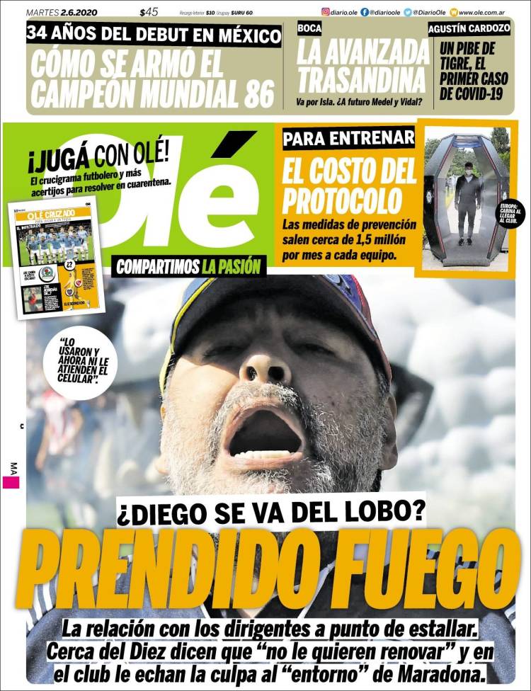 Diario Olé, Argentina
