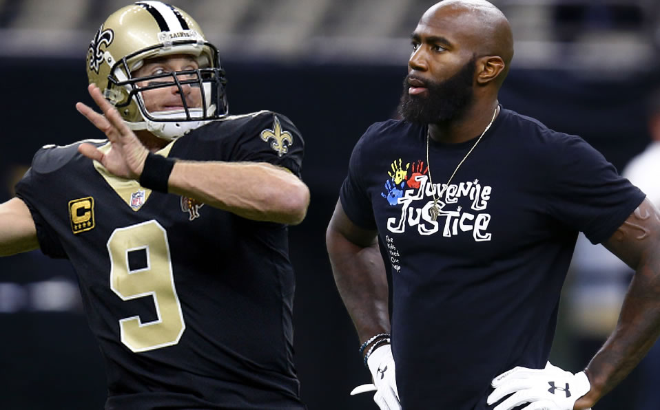 Malcolm Jenkins jugó con Brees en los Saints del 2009 al 2013. (AP)