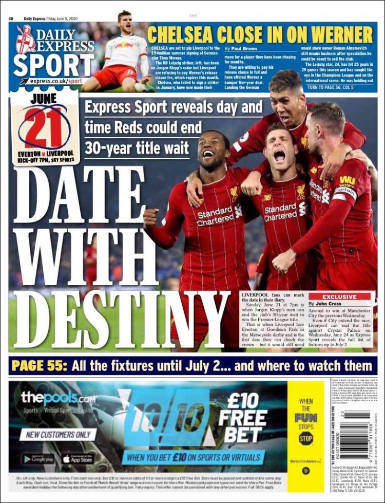 Periódico Express Sport, Reino Unido