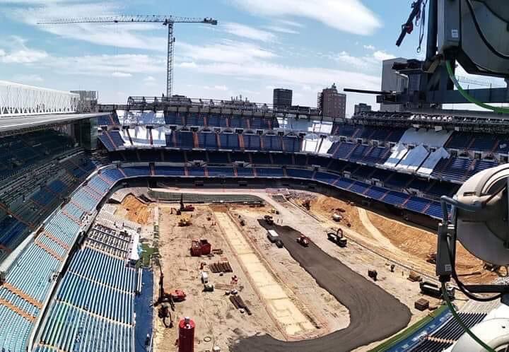 El Santiago Bernabéu deberá estar listo a mediados de 2022. (Foto: @nuevobernabeu)