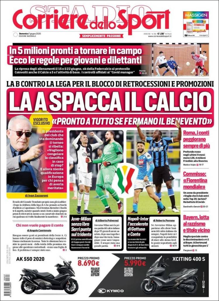 Diario Corriere dello Sport, Italia