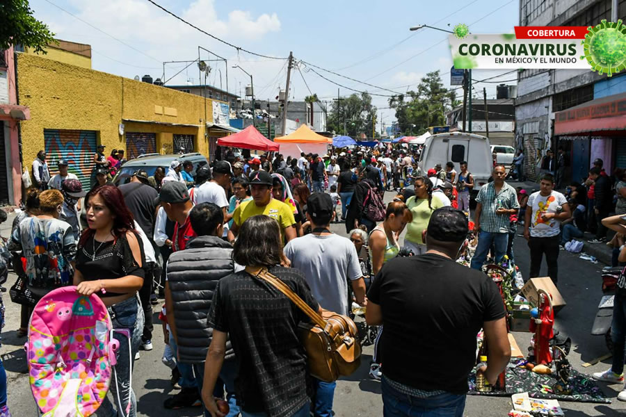Tepito lució repleto de gente en la 'nueva normalidad'. (Foto: Notimex)