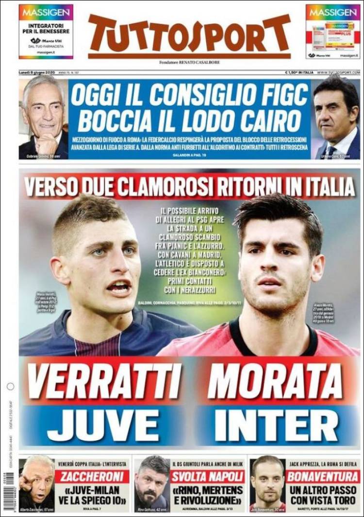 Diario TuttoSport, Italia