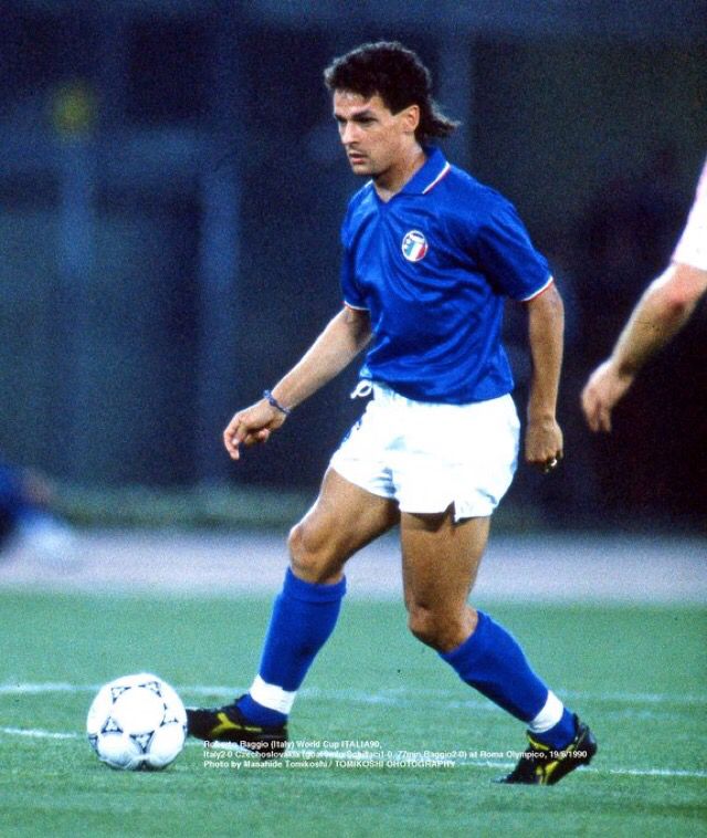 En Italia la cuota de talento pasaba por Roberto Baggio.