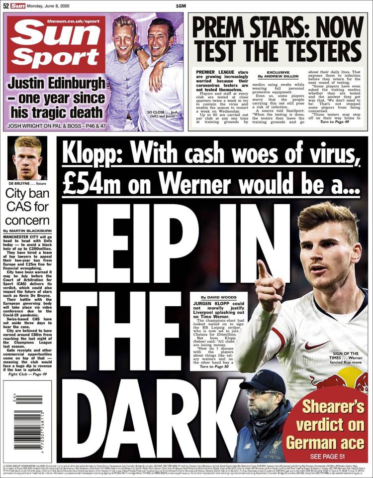 Periódico Sun Sport, Reino Unido