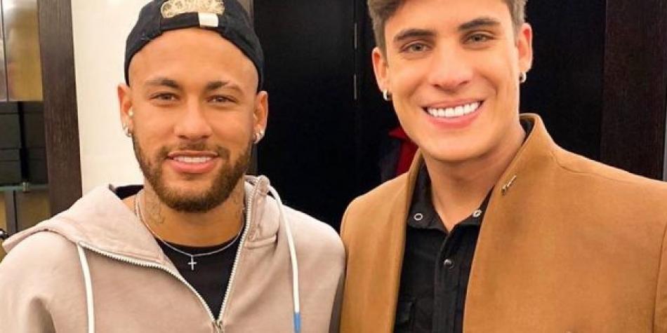 Neymar y el novio de su madre, Tiago Ramos.
