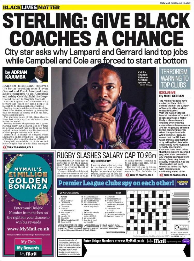 Periódico Daily Mail Sport, Reino Unido