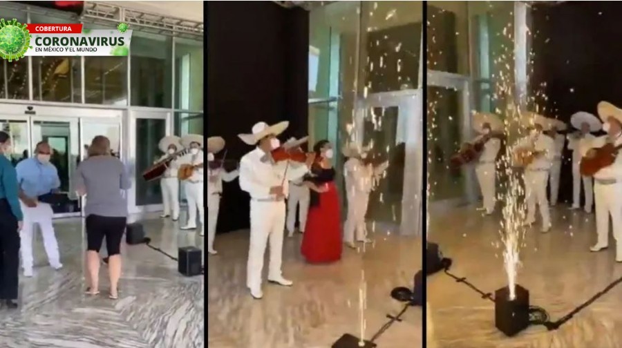 La turistas se vieron sorprendidos por el gran recibimiento.