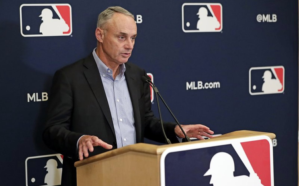Manfred aseguró que habrá béisbol en 2020, "cien por ciento". (Foto: AP)