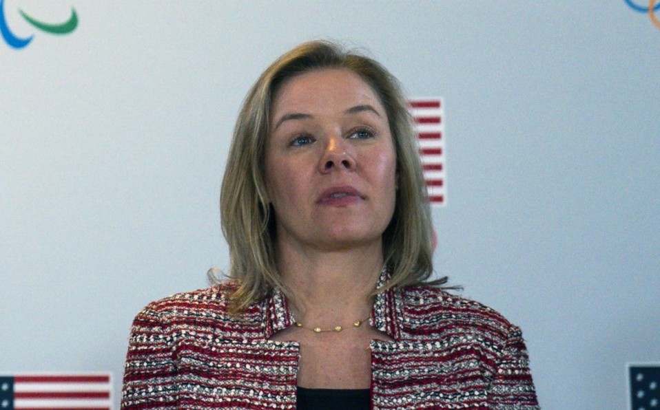 Sarah Hirshland, directora ejecutiva del Comité Olíempico y Paralímpico de Estados Unidos. Foto: AP