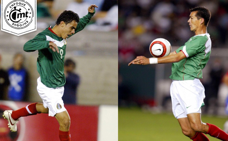 Jared Borgetti y Omar Bravo, dos de los mejores futbolistas que ha dado Sinaloa, cuna del Mazatlán FC. Foto: Mexsport
