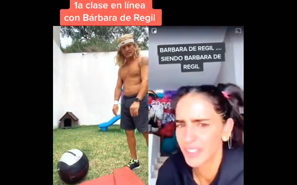 Luis Hernández subió a TikTok una burla por el video de Bárbara de Regil. (@ElMatadorPR)