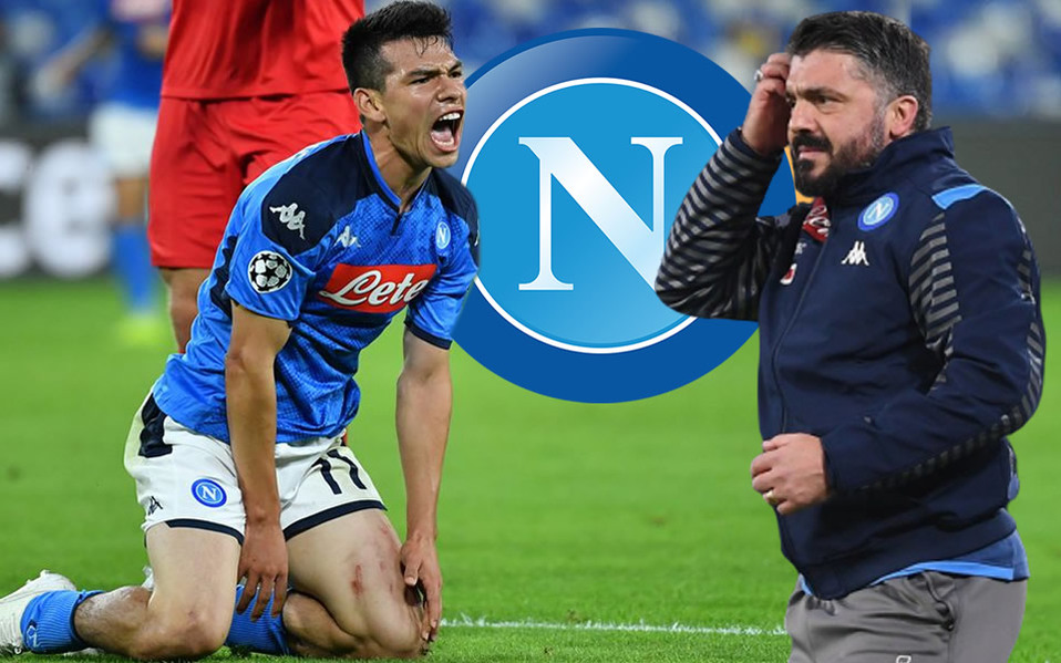 Chucky Lozano fue separado por Gattuso del entrenamiento del Napoli