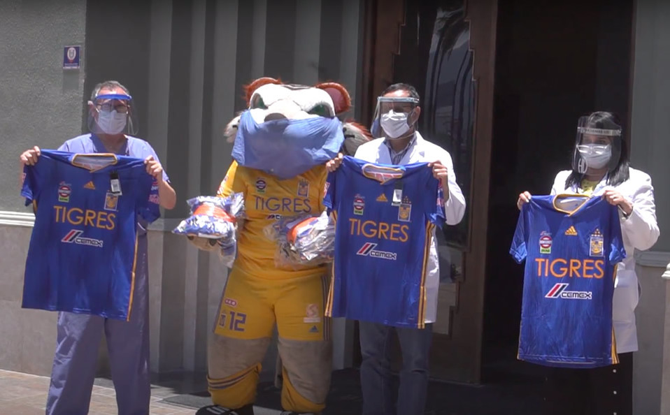FMF y Tigres rinden homenaje a médicos que lucha contra el COVID-19