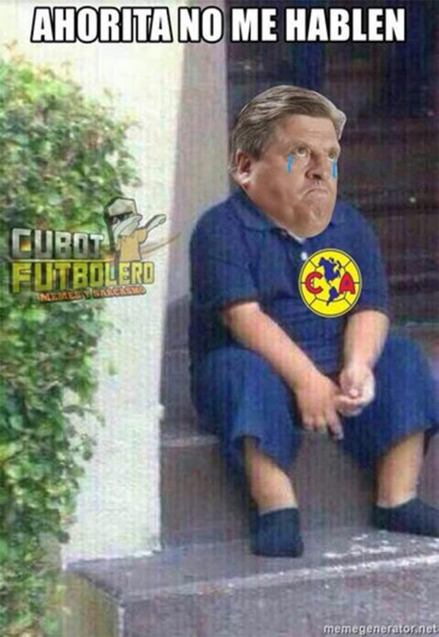Los aficionados se burlaron de las Águilas  en redes sociales.